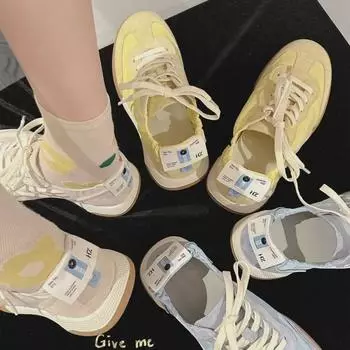 Балетная серия «Langui» — женские дышащие белые спортивные кроссовки с мягкой подошвой, летняя коллекция 2025 г. 37