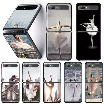 Балетные тапочки для балета и танцев для девочек, балетные тапочки, чехол для телефона Samsung Galaxy Z Flip3 5 г, чехол для ПК Samsung Z Flip Capa Hard Shell Samsung Z Flip3 5G
