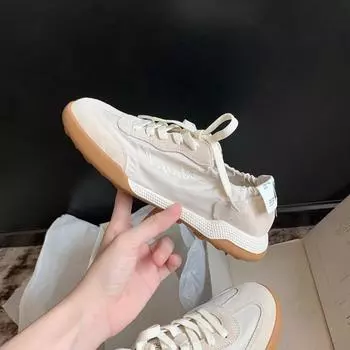 Балетные тренировочные туфли для женщин летние дышащие спортивные стельки обувь для увеличения роста белые кроссовки балетки 34 белый