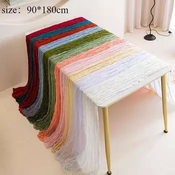 Балийская гофрированная скатерть-флаг для стола, европейская скатерть-твист, украшение для свадебной вечеринки, гофрированная богемная дорожка для стола, аксессуары для дома