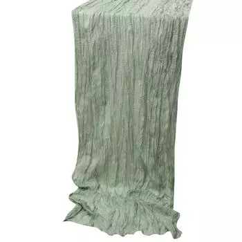Балийский плиссированный тканевый флаг для стола, богемный плиссированный свадебный флаг для стола, скатерть, украшение для банкета One Size зелёный