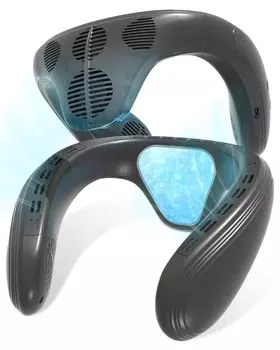 Balin Neck Cooler with Cooling Plate [2025 New Model, Heating & Cooling] Neck Fan, Peltier Technology, Instant Cooling, 6000mAh, High Capacity,