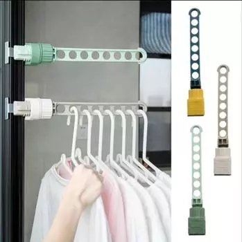Балконная сушилка для белья, настенная сушилка для белья, ванная комната, экономия места в помещении, 8 отверстий, новая серый