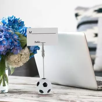 Ball Base Memo Clips Vertical Decorative Golf Sports Ball Base Memo Clips Versatile Golf Desk Card Holders Interesting Cute Golf