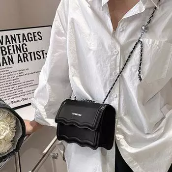 Ball Classic Сумка через плечо из искусственной кожи Маленькая сумка-мессенджер Модная сумка через плечо с цепочкой Уличная одежда розовый