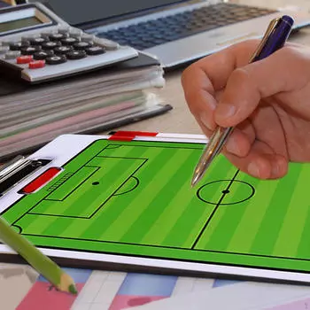 Тренерская доска для мяча, дисплей для тренеров, буфер обмена, профессиональная портативная стратегия для судей Lawn Soccer