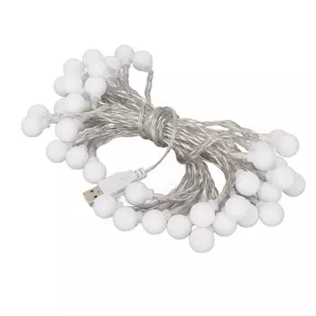 Ball String Light Waterproof USB Powered Colorful Decorative LED Lamp String for Christmas Party