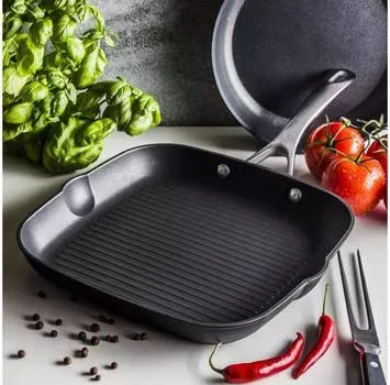 BALLARINI Alba 28 x 28 cm черный - титановая сковорода-гриль