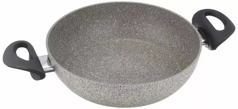 Ballarini Serving Pan 24cm Made in Two Handed Frying Pan IH Compatible Granitium 5 Layer Coating Japanese Ferrara Italy [Authorized Product]