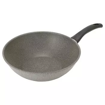 Ballarini Wok 28cm Made in Wok Pot IH Compatible Granitium 5 Layer Coating Japanese Ferrara Italy Stir-Fry [Authorized Product] 75002-895