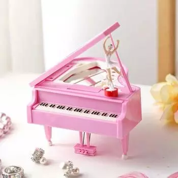 Ballerina Girl Mini Piano Music Box Handmade Music Box Toy Cute Ballerina Girl Music Box Bedroom белый
