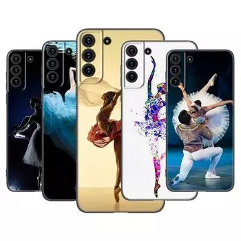 Ballet Dancer Phone Case For Samsung Galaxy S22 Pro S21 S20 Ultra FE S10 Lite 5G S10E S9 S8 Plus Soft TPU Black Cover Samsung S22 Ultra
