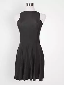 Ballet Spandex Leotard with Lotus Leaf Gauze Skirt Extra Large чёрный