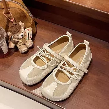 Ballet style shallow mouth Mary Jane single shoes women s summer new leisure sports flat baseplate shoes 35