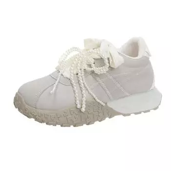 Ballet style thick-soled inner height-increasing Forrest Gump shoes for women s 2025 new small height-increasing and thin casual sports women s shoes 34