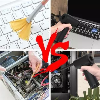 Баллон со сжатым воздухом для компьютеров, электрический вентилятор для очистки компьютера, беспроводной пылесос для очистки клавиатуры ПК чёрный