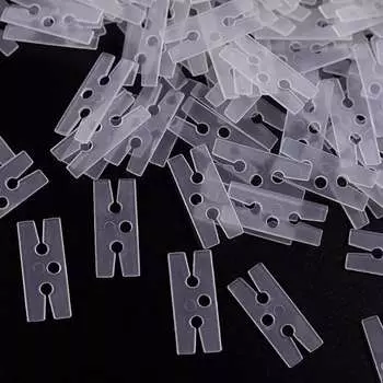 Balloon Air Stop Tool Set of 200 H-shaped Balloon Clips for Party Decoration Birthday Wedding Anniversary Event Celebration Decoration Easy Wrapping