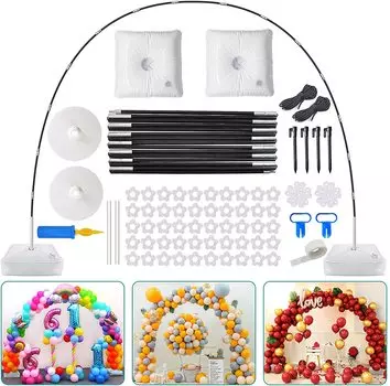 Balloon Arch Kit Frame Circle Arch For Balloon Stand Holder Support Bow Wedding Birthday Decor Baby Shower Backdrop Background As picture