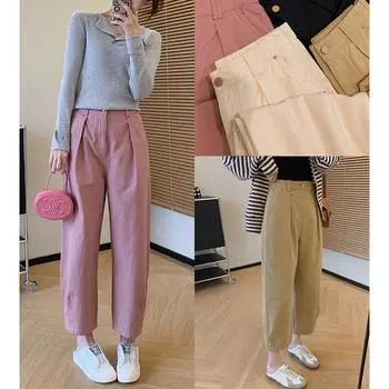 Balloon Pants 3.0: Spring Bamboo Cotton Double-Sided Casual Harem Pants for Women, Small Size