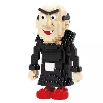 BALODY Animation Nanoblock - блок Blue Fairy Alchemist Smurf, смешанные цвета, популярные корейские игрушки