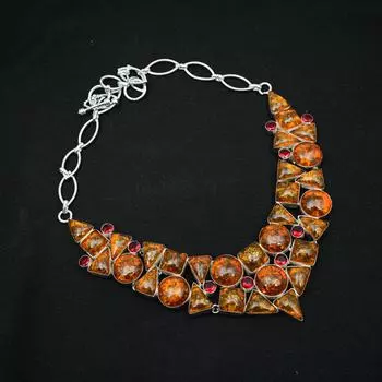 Ювелирное изделие из стерлингового серебра 925 пробы с балтийским янтарем, чудесное ожерелье ручной работы для нее, ожерелье с натуральными регулируемыми драгоценными камнями для нее Adjustable With 18 Inches жёлтый