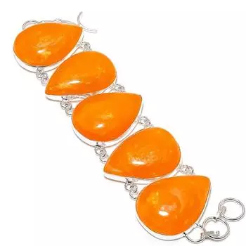 Baltic Amber Gemstone Handmade 925 Sterling Silver Bracelet7-8 Y6Y94