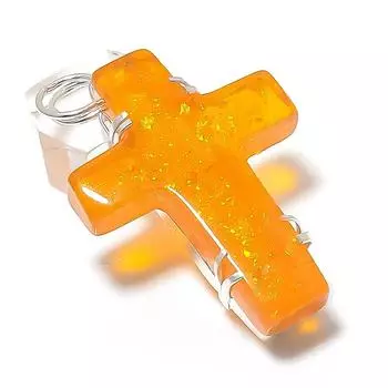 Baltic Amber Gemstone Handmade 925 Sterling Silver Jewelry Pendant 2.36 f9w58