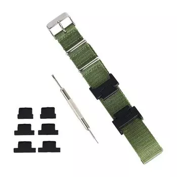 [Bambi] Совместим с ремнем часов G-SHOCK, нейлоновый ремень NATO, набор инструментов для замены, подходит для деталей 14 мм, 16 мм, 18 мм, 20 мм, замок из нержавеющей стали BGE011OS