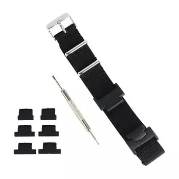 [Bambi] Совместим с ремнем часов G-SHOCK, нейлоновый ремень NATO, набор инструментов для замены, подходит для деталей 14 мм, 16 мм, 18 мм, 20 мм, замок из нержавеющей стали BGE011AS