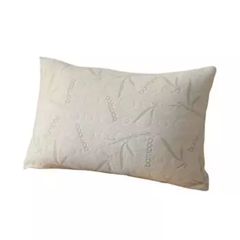 Bamboo Knitted Silk Leaf Print Sponge Pillow Core For Bedroom Use Sleep