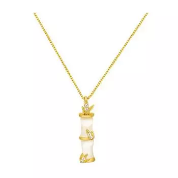 Bamboo Necklace Women s Summer Accessories Clavicle Chain Light Luxury Niche Design Sense New Style Trend