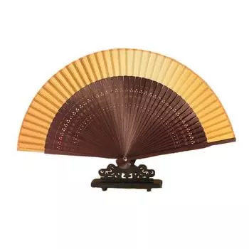 Bamboo Rib Cheongsam Fan Ancient Dance Hand Fan Room Decoration Cherry Blossoms Folding Fan Gift