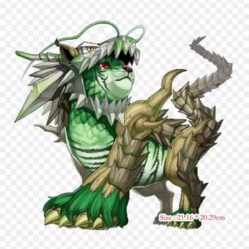 Bamboo Shoot Yu Gi Oh Коллекционная карточная игра Exterio Утюг на теплопередаче Печать Виниловые нашивки Наклейка для одежды DIY Аппликации Моющиеся нашивки