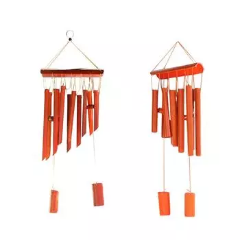 Bamboo Wind Chime Hanging with Natural Sounds Pendant Modern Wall Hanging Crafts Wind Bell for Garden Porch Outdoor Room Indoor