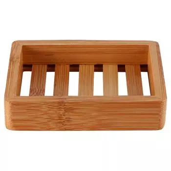 Bamboo Wooden Soap Holder Dish Draining Rack Container Tray Drying Tools Box Storage Portable Soap Box Home Supplies
