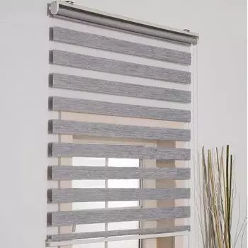 Bamboo Zebra Grey Curtain 160 X 200 MZ666 Юбка без разреза см