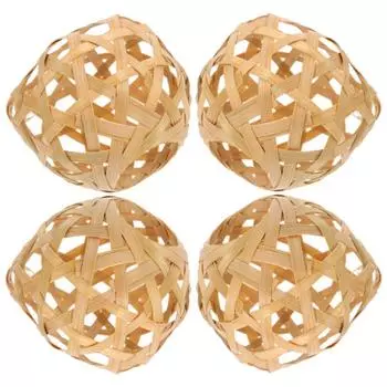 Бамбуковая клетка плетеный бамбуковый абажур глобус люстра колба абажуры подвесной светильник хаки