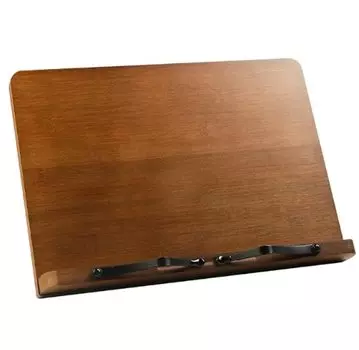 Бамбуковая книга, натуральный, 6 регулируемых уровней, размер x [Hope Retailer] Подставка, кафедра, наклон, стильный, настольный, текстура, (L (39.0см 28.0см)