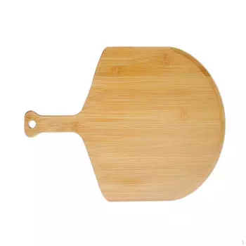 Бамбуковая кожура для пиццы, деревянная разделочная доска, аксессуары для духовки с удобной ручкой для изготовления