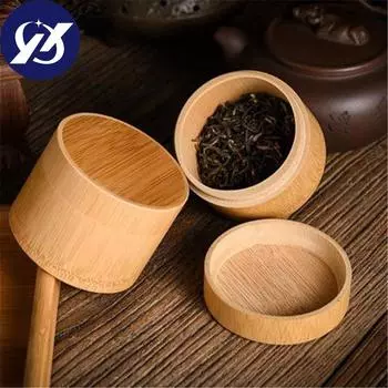 Бамбуковая кухонная банка для специй, герметичные банки, резервуар для хранения с крышкой, контейнер для еды, контейнер для чая, канистры