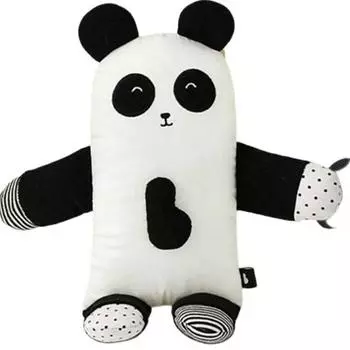 Бамбуковая кукла Bebe Baby s Omuljomul Focus Attachment Panda, белый + черный, корейские детские товары