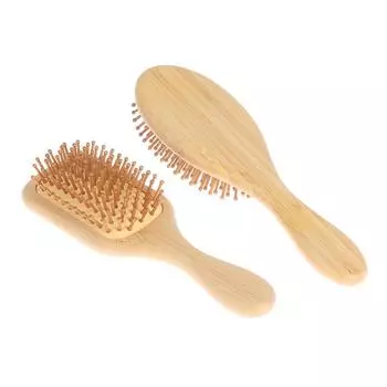 Бамбуковая массажная расческа на воздушной подушке, массажная щетка для выпадения волос, уход за волосами, здоровый
