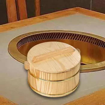 Бамбуковая пароварка для приготовления риса 18cmx18cmx12cm