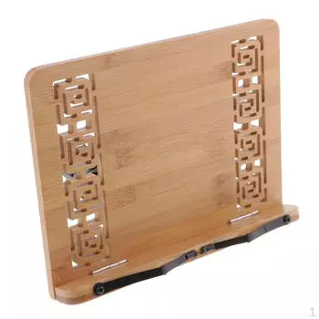 Бамбуковая полая подставка для документов, подставка для чтения, настольная книжная подставка