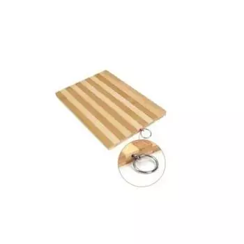 Бамбуковая разделочная доска с подвесным кольцом