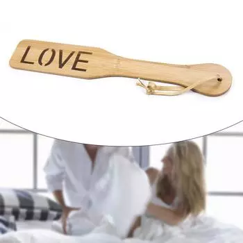 Бамбуковая шлепалка для сексуальных игр, 12,48-дюймовая легкая и прочная шлепалка с гладкой отделкой, деревянная шлепалка для взрослых 2