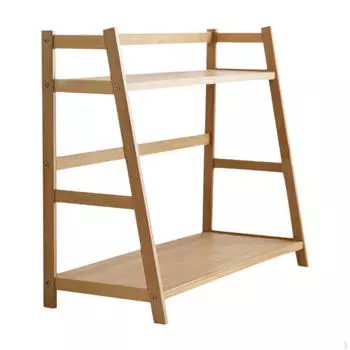 Бамбуковая столешница, наклонная книжная полка, прочная многофункциональная полка для гостиной M