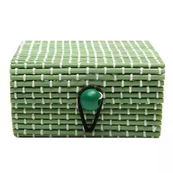 Бамбуковое деревянное ожерелье, серьги, футляр для хранения ювелирных изделий, коробка для хранения мелочей, держатель