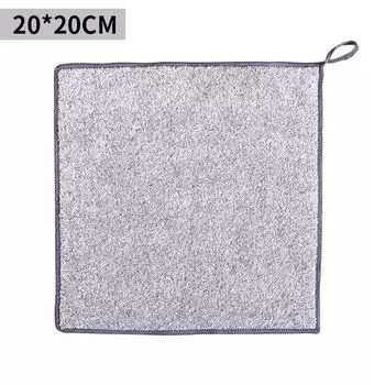 Бамбуковое угольное полотенце для мытья посуды Салфетка для уборки кухни Антипригарное масло Полотенце для мытья посуды Салфетки Посуда Чистое полотенце для дома 3PCS