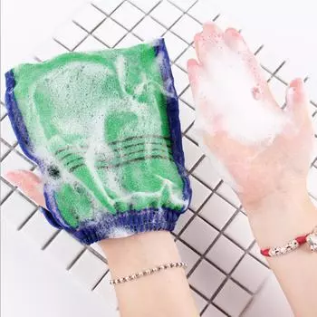 Бамбуковое волокно, душ, ванна, отшелушивающее мытье кожи, спа, массажный скраб, скраб для тела, варежка